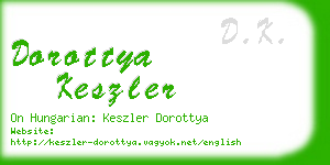 dorottya keszler business card